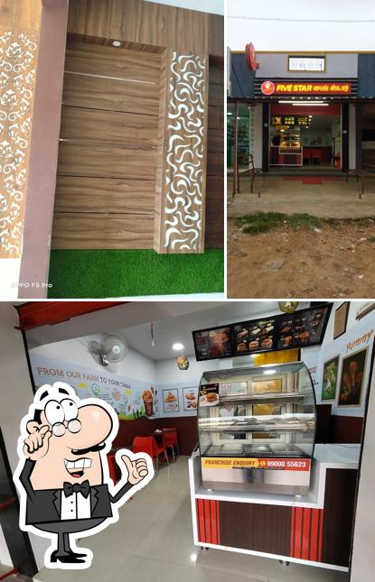 The interior of Five Star Chicken Hosur