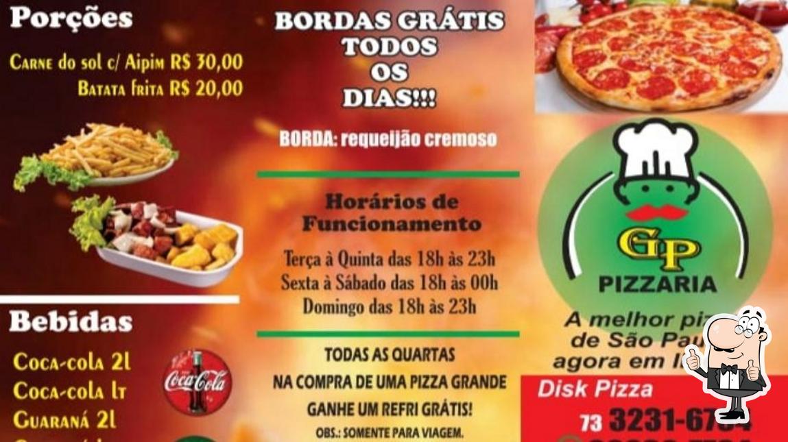 See this pic of GP Pizzaria