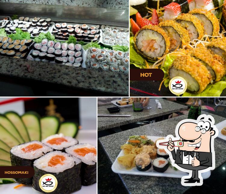 Peça diferentes opções de sushi