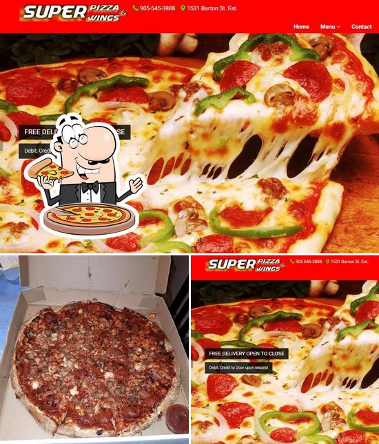 Super Pizza & Wings, 1531 Barton St E in Hamilton Restaurant menu and