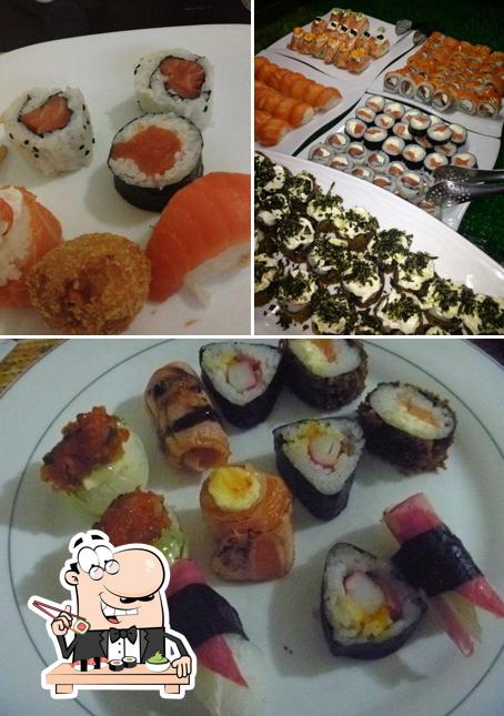 Experimente diferentes opções de sushi