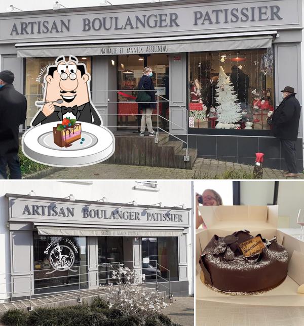 Шоколадный торт в "Boulangerie Pâtisserie Asselineau"