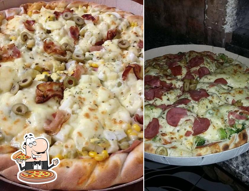 Consiga pizza no Pizzaria Flamboyant