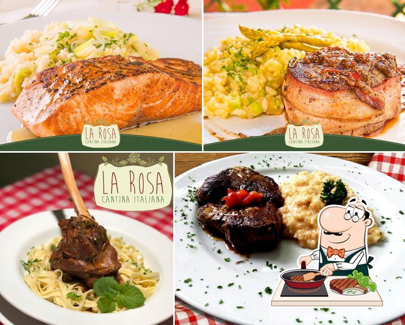 Escolha refeições de carne no La Rosa Cantina Italiana