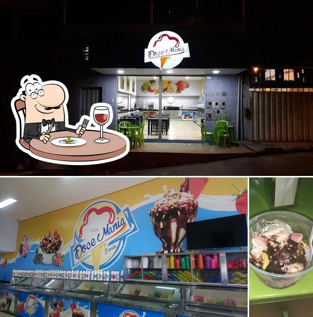 Comida em Sorveteria Doce Mania