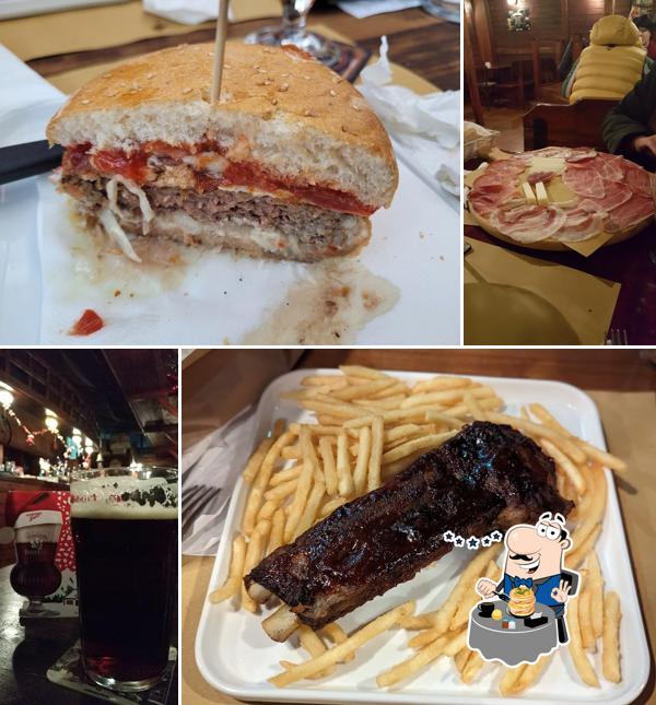 Panino con maiale stirato al the pub