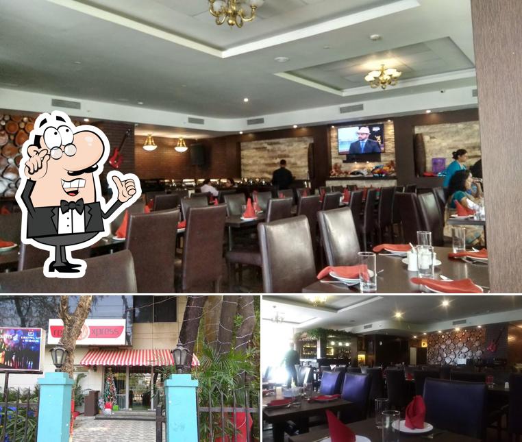 The interior of Red Xpress Restaurant & Bar