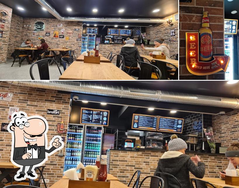 Four Brothers Burger Smash flame grilled Burgers se distingue par sa intérieur et bière