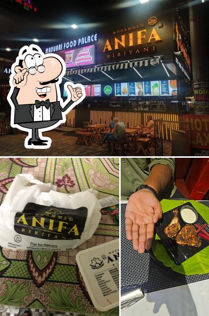 The interior of Anifa Biriyani