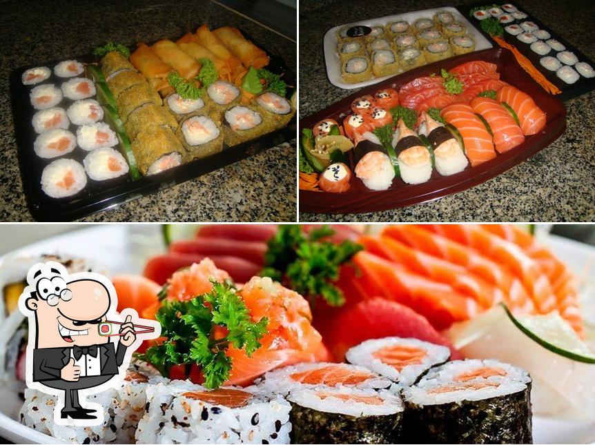 Prove diferentes opções de sushi