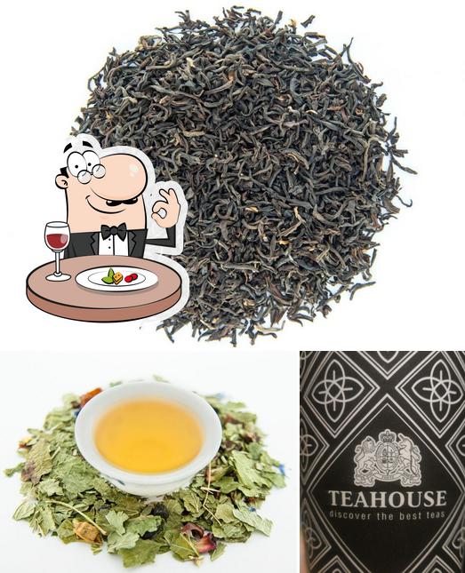 Tea house wird durch lebensmittel und bier unterschieden