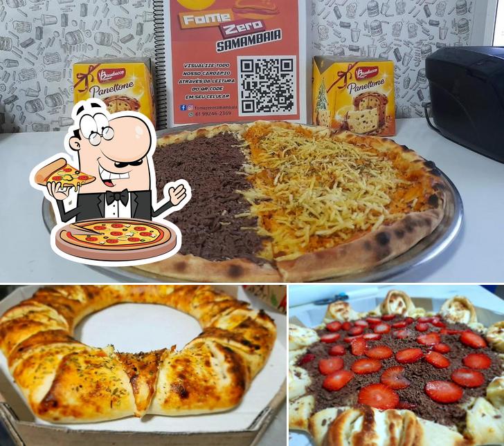 No Fome zero pizzaria e Hamburgueria, você pode pedir pizza