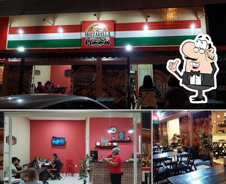 Veja imagens do interior do Mozzarella Pizza