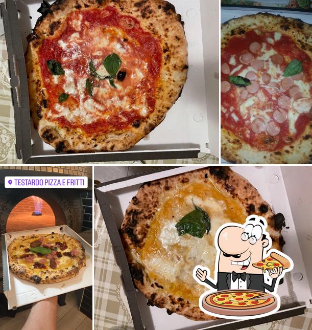 A Testardo Pizza e Fritti, puoi assaggiare una bella pizza