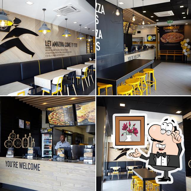 The interior of Debonairs Pizza