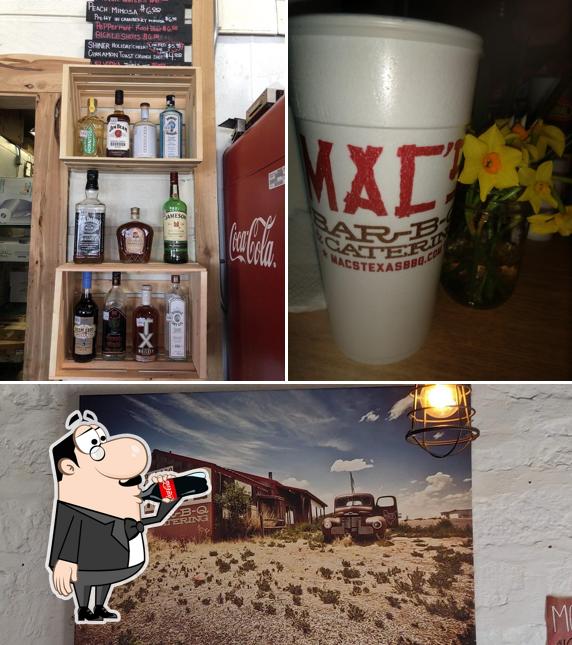 The photo of Mac's BBQ & Catering- Fredericksburg’s drink and exterior