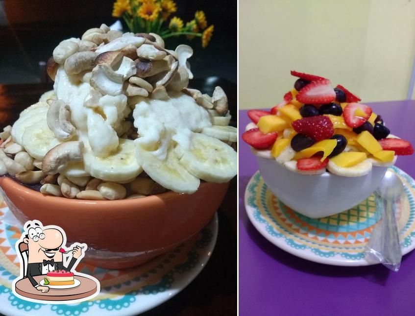 Mega Açai oferece uma variedade de pratos doces