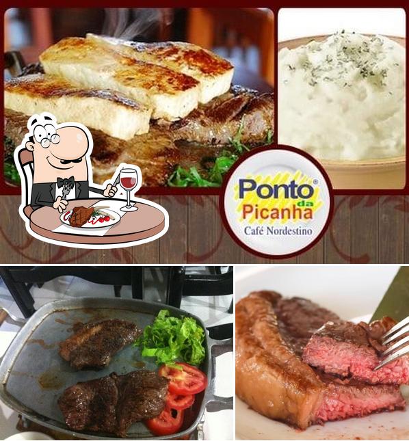 Peça refeições de carne no Ponto da Pizza - Aju