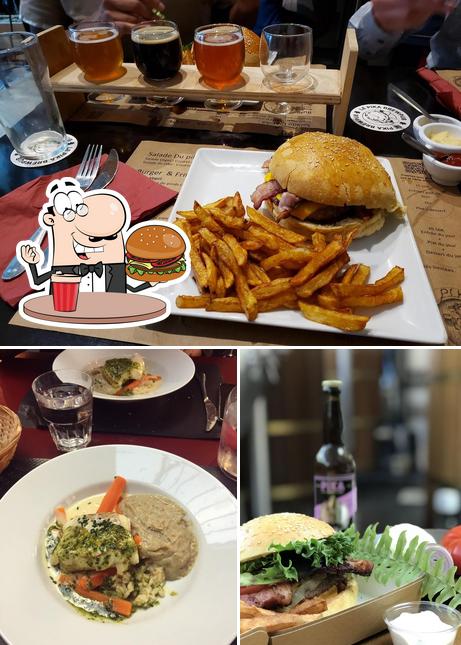 Try out a burger at Brewpub Le Pika