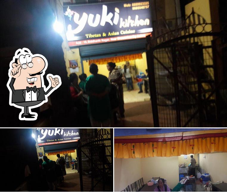 The interior of Yuki Kitchen Indore