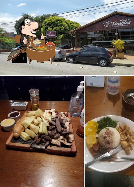Confira a ilustração apresentando comida e exterior a Bruta e Rústico - Choperia Petiscaria