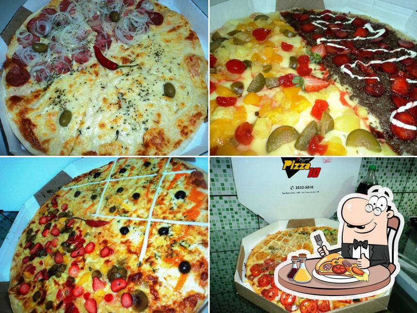 Escolha pizza no Pizzaria Pizza 10