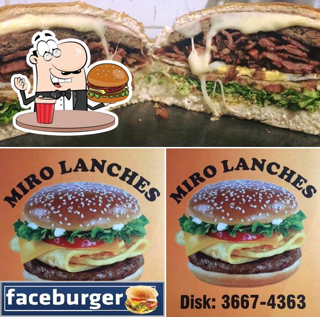 Experimente um hambúrguer no Miro Lanches