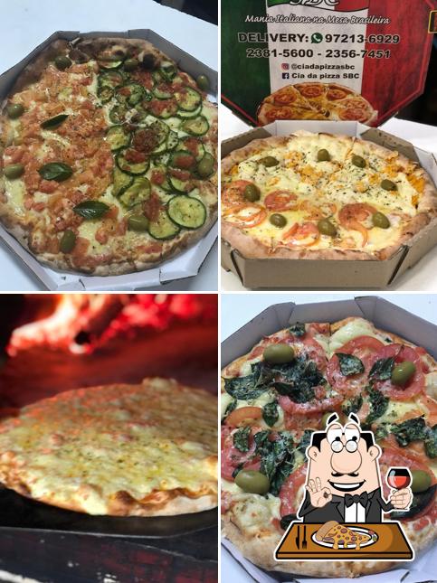 Consiga diferentes variedades de pizza