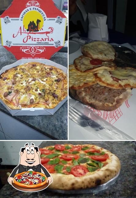 Consiga pizza no Ali Baba Pizzaria