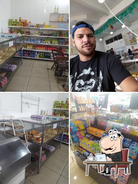 O interior do Padaria Vipão em Porto Velho