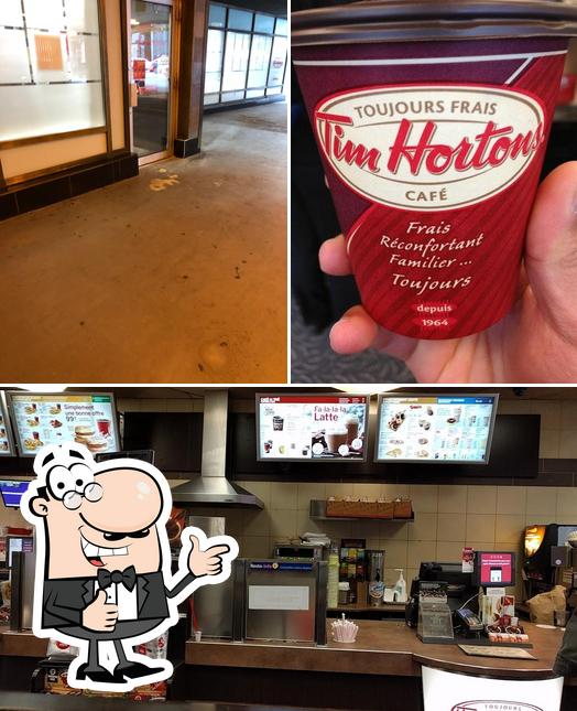 Menu au Tim Hortons restaurant, Montréal, Gare Centrale