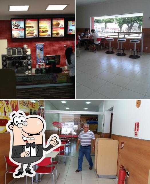 O interior do Bob's Burger - Av Constantino Muriaé
