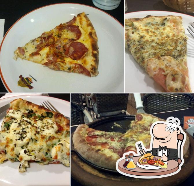 Consiga pizza no Pizzaria e Restaurante Brunella