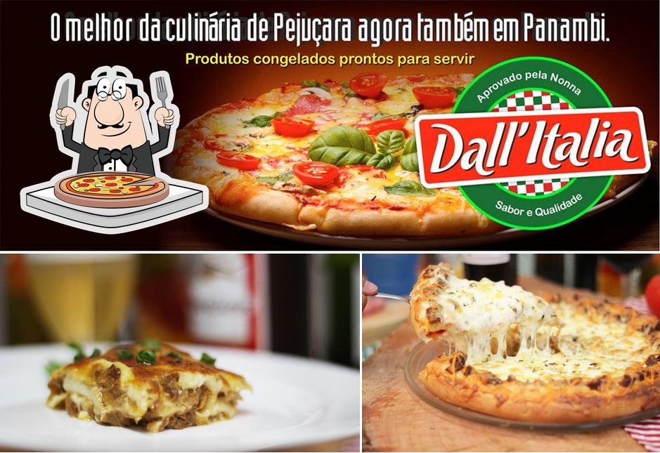 Experimente pizza no Dall' Italia Panambi