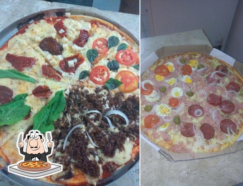 No Arte da pizza, você pode pedir pizza