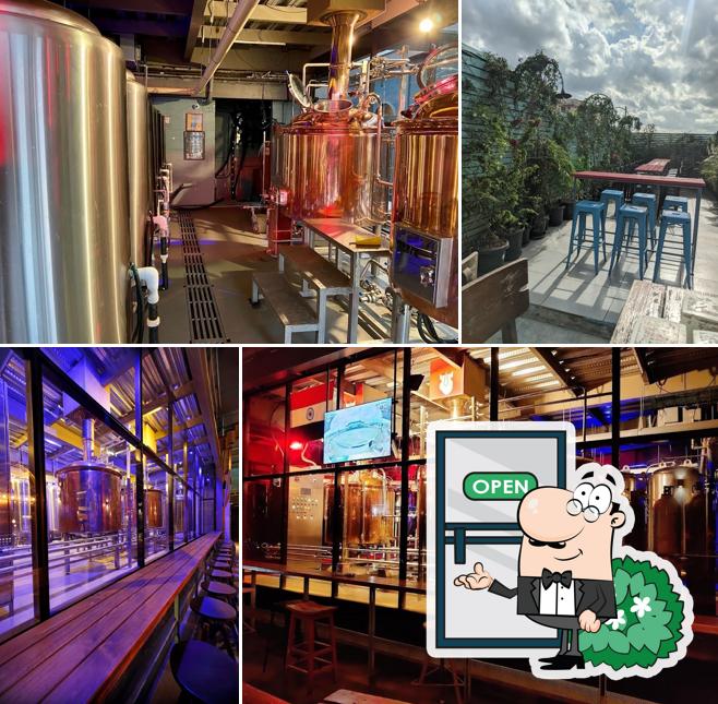 Enjoy the view outside Red Rhino - Craft Brewery and Inspired Kitchen