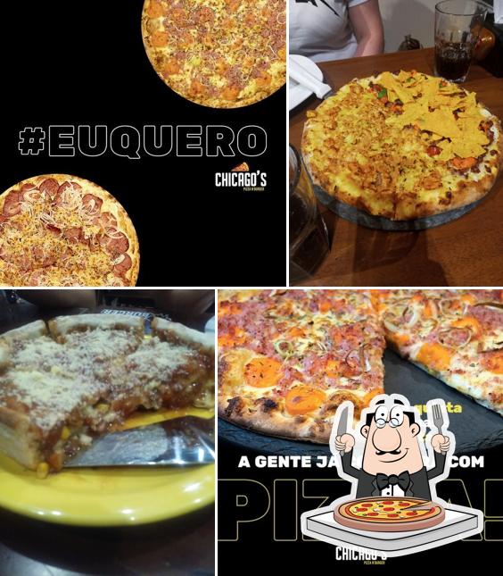 No Chicago's Pizza, você pode pedir pizza