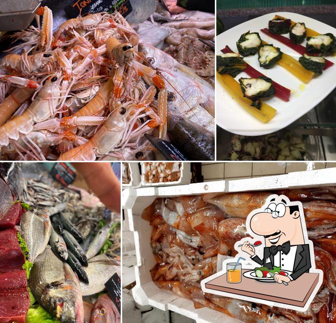 Platti al Pescheria La Crevette