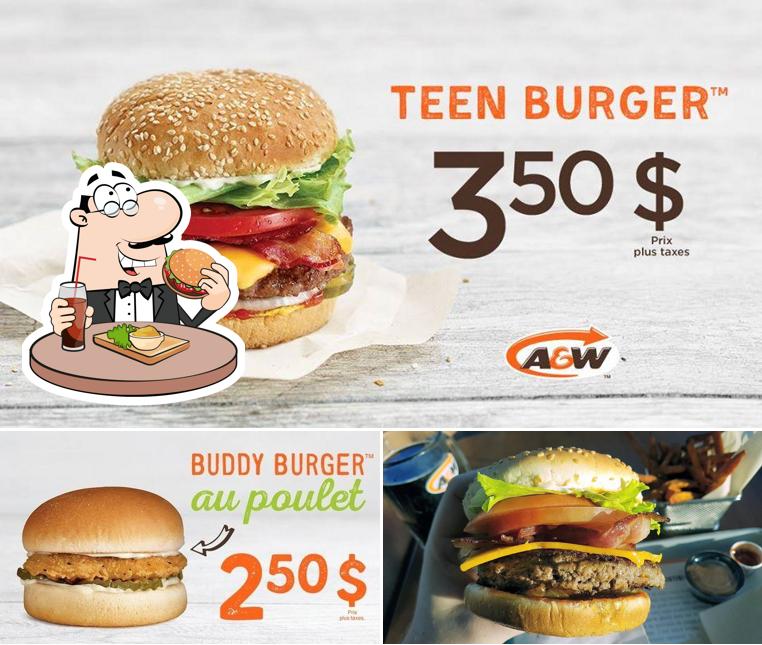 В "A&W Canada" вы можете попробовать гамбургеры