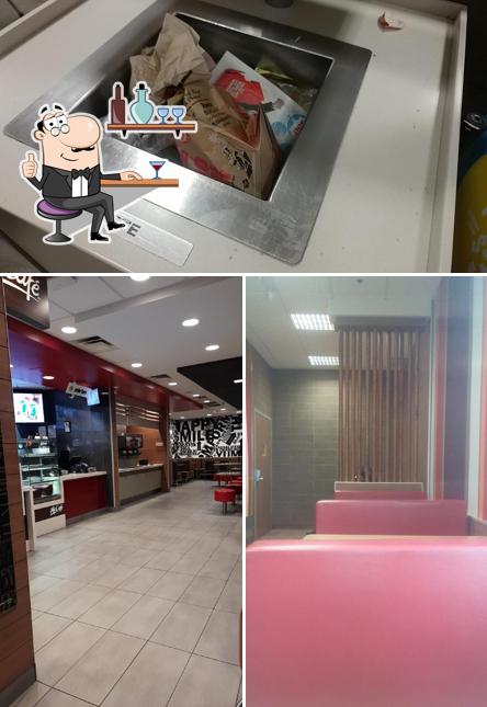 The interior of McDonald's