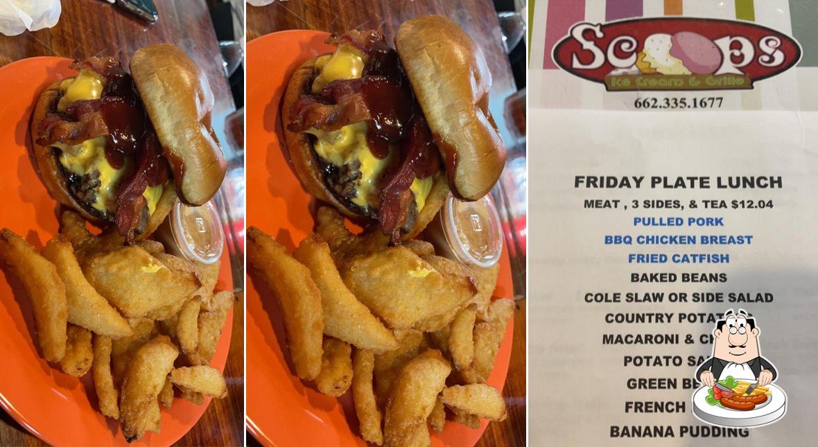 Scoops Ice Cream & Grille in Greenville Restaurant menu and reviews