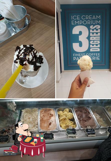 Закажите один из десертов в "3 Degrees Ice Cream Emporium"