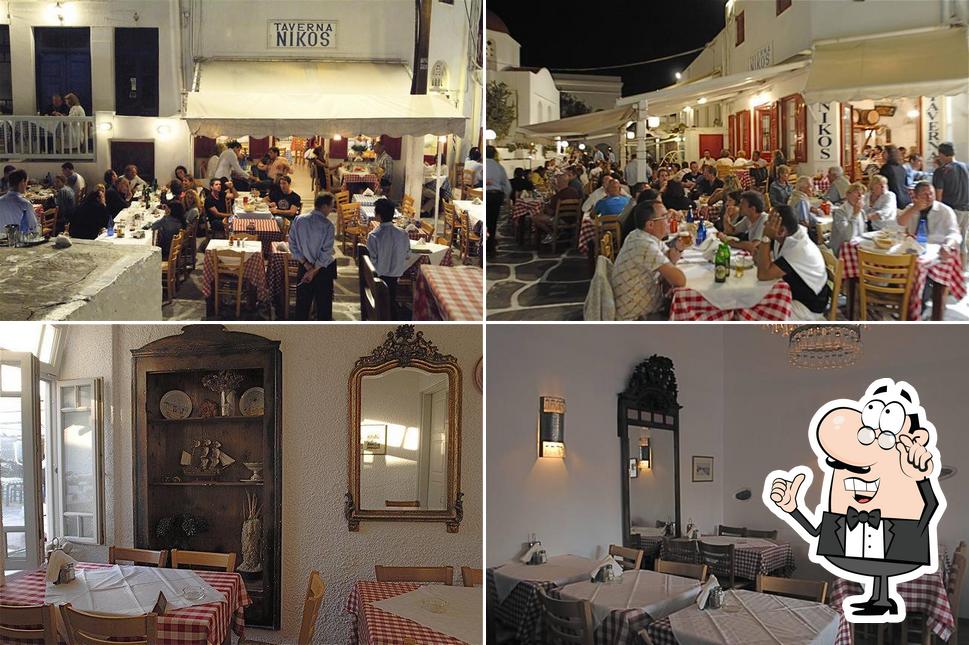 Check out how Nikos Taverna Mykonos looks inside