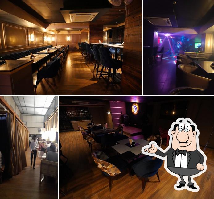 The interior of The Rooftop - Bar & Lounge
