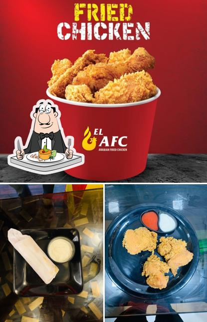 Meals at EL AFC fried chicken restaurant