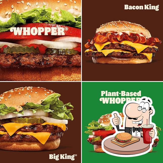 Probiert einen Burger bei Burger King