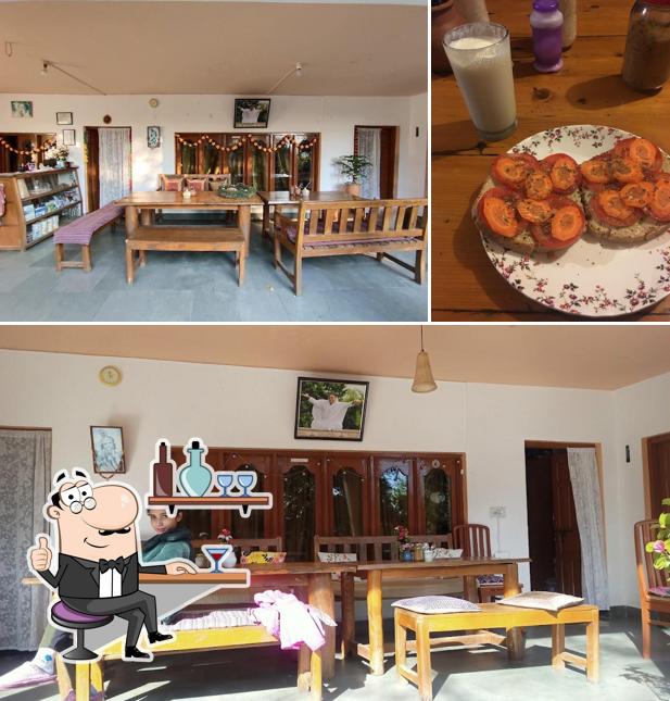 Check out how Trimurti garden Cafe and Homestay Dharamkot looks inside