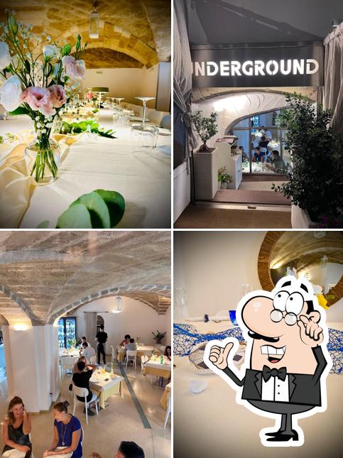 Gli interni di Underground Fish Restaurant
