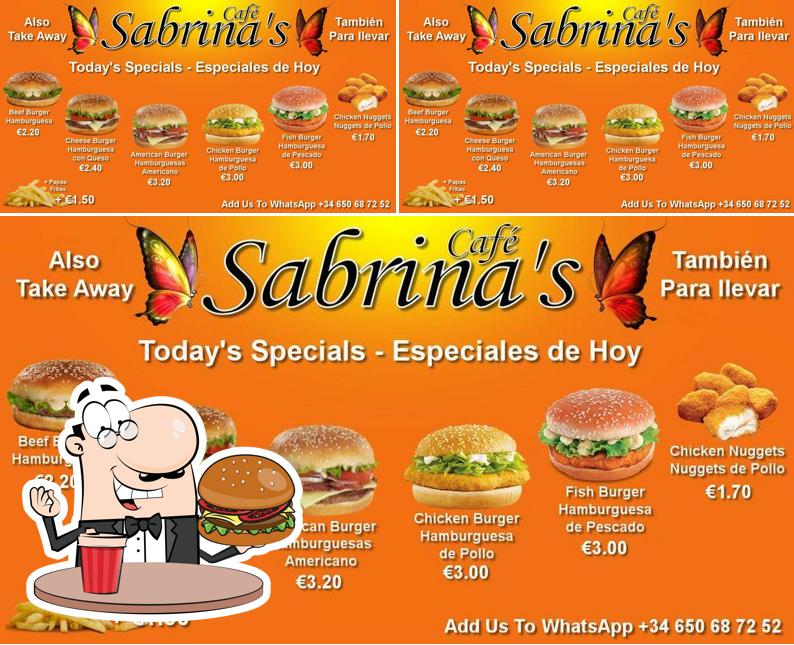 Tómate una hamburguesa en Sabrina's Café