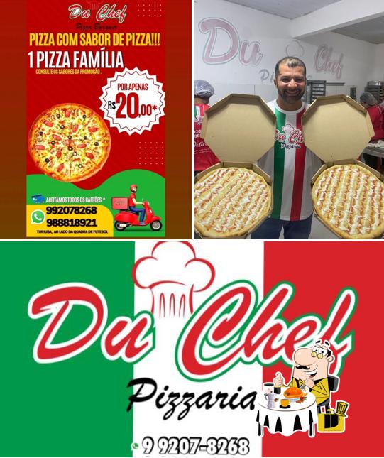 Entre los distintos productos que hay en DU CHEF PIZZARIA también tienes comida y bebida